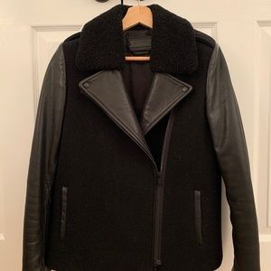 Leather & fur jacket danier